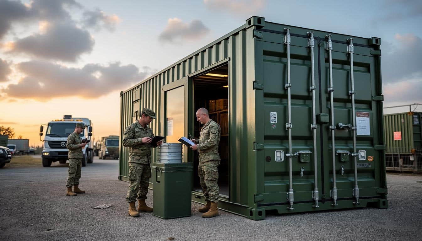 Illustration: Comprendre ce qu’est un conteneur militaire et son rôle clé