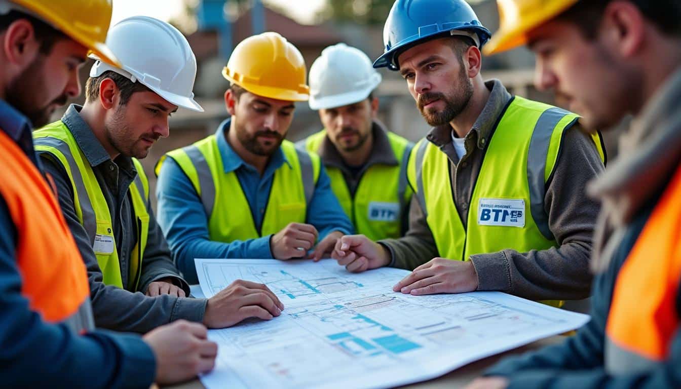 Illustration: Comment se compose la grille du BTP ? Niveaux, coefficients et qualifications expliqués