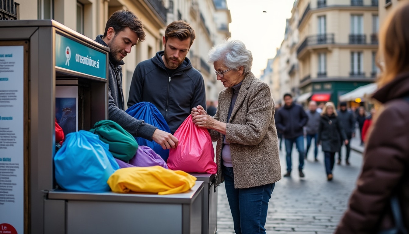 Illustration: Comment choisir la meilleure benne de vêtements à Paris pour vos dons ?