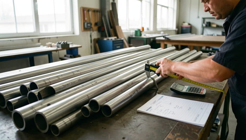 Calcul du poids d’un tube en acier selon sa dimension